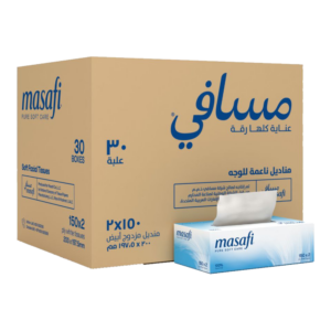 مسافي مناديل وجه طبقتان