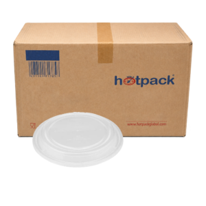 Hotpack Lids For Black Base Round Container 32oz